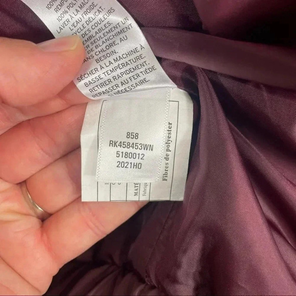 Abound Burgundy Puffer Jacket - Picture 11 of 12